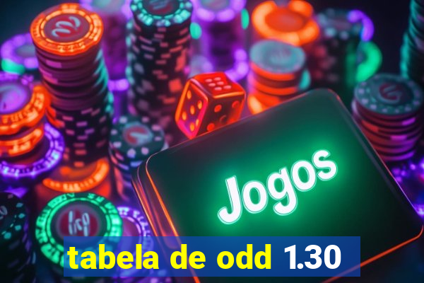 tabela de odd 1.30